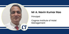 Interview Mr A Navin Kumar Rao Principal at Cognos Institute of Hotel Management